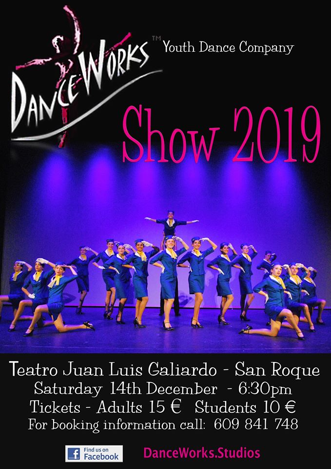 Poster for Dance Works show taking place on 14th December 2019
