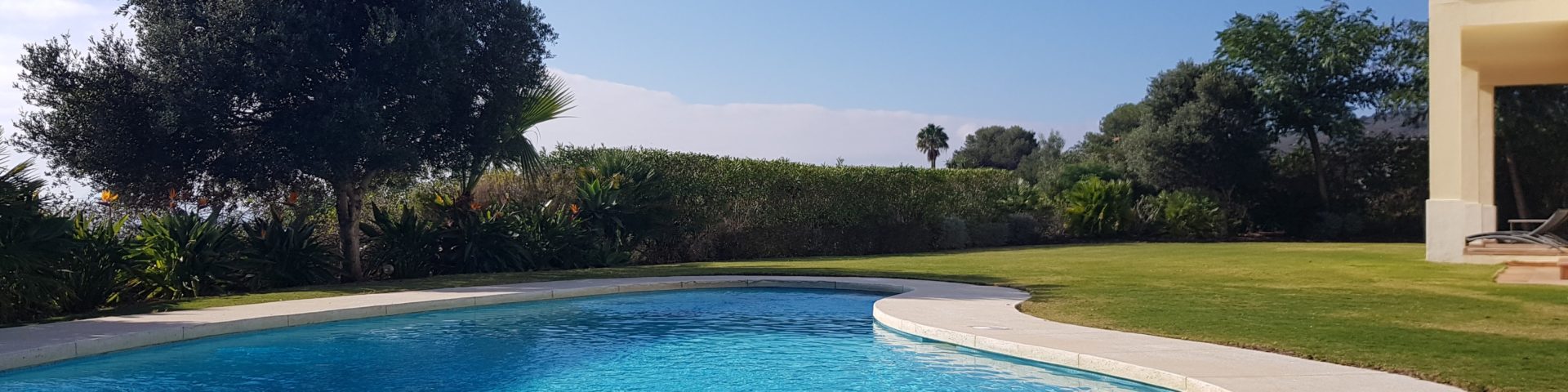 Photo of the private pool, garden a
