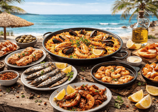 Delicious Spanish style chiringuito food