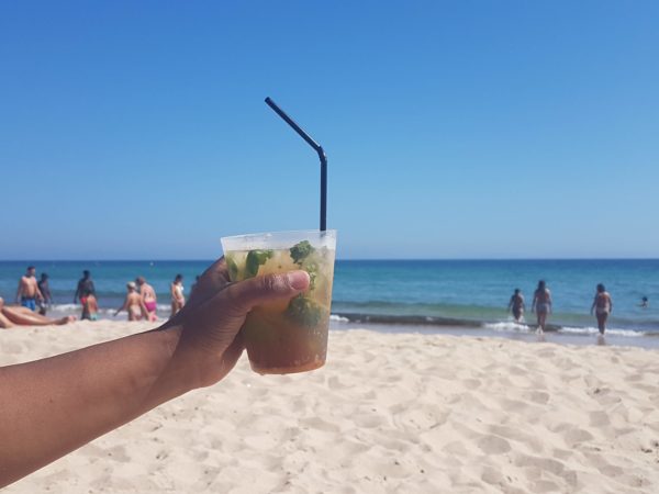 Cocktail on the beach in Tarifa